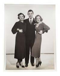 vintage-myrna-loy-jean-harlow-and-clark-gable-photo-stamped ...