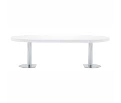 As a result, a dining room table with extension is ideal for individuals who entertain frequently. Craft Extending Dining Table Gloss White Lacquer Chromed Base Architonic
