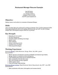 Restaurant Manager Resume Will Ease Anyone Who Is Seeking For Job Related To Managing A Restaurant A Manager Job Resume Examples Server Resume Resume Examples