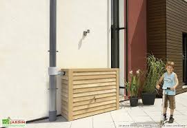 cuve recuperation d eau pluie woody 350 l bois clair recuperateur d eau citerne eau recuperateur eau de pluie