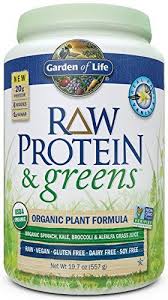 Garden Of Life Organic Greens And Protein Powder Raw Protein And Greens With Probioticsenzymes Vegan Vanilla 193oz 1lb 30 Raw Protein Protein Organic Protein