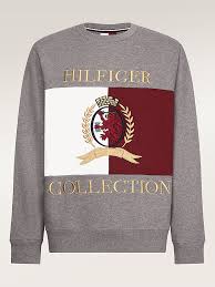 Sweat Unisexe A Blason Et Drapeau Gris Tommy Hilfiger Tenue Tommy Hilfiger Tommy Hilfiger Sweat Homme