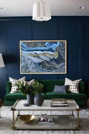 Enchant In 2020 Blue Walls Living Room Blue Velvet Sofa Living Room Blue Living Room Decor