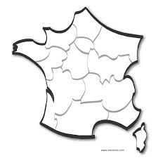 • atlas sonore des langues régionales de france : Carte Stylisee De France Par Regions