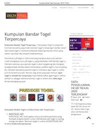Delta Togel Situs Prediksi Togel By Dm Hkb Issuu