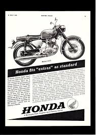 july 1963 honda cb72 dream super sport 250 twin motorcycle magazine advert ホンダ バイク