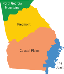 Georgia public fishing areas map. Places Department Of Natural Resources Division