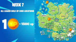 All xp coins in fortnite. All 10 Gold Xp Coin Locations Fortnite Chapter 2 Season 3 Youtube