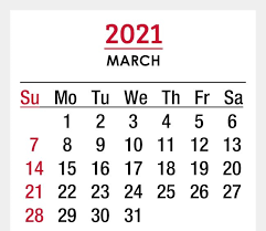 12 months jan to dec 2021 with monday as the first day of the week. Blank March 2021 Calendar Word In 2021 Printable Calendar Word Calendar Word Words