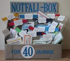 Maybe you would like to learn more about one of these? Notfallbox Fur 40 Jahrige Geschenke Zum 40 Geschenke Zum 50 Geburtstag Geschenke Selber Machen