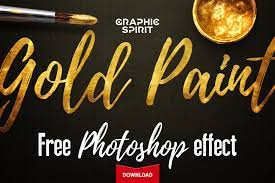 We have many other psd text effects on the site, keep browsing. Free Gold Paint Photoshop Effect Free Design Resources