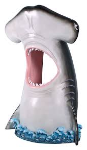 Peek A Boo Hammerhead Shark Statue Design Toscano Statue Wide Set Eyes