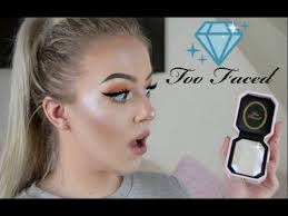 Swirl the multidimensional shades together to create your own custom prismatic finish. Too Faced Diamond Light Highlighter Swatch Review Youtube