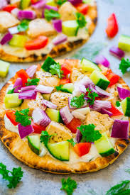 Pizzas A La Grecque Au Poulet Et Au Pita Recette Facile Et Saine