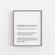 Human Resources Gifts Human Resources Human Resources Wall Etsy Human Resources Human Resources Office Words