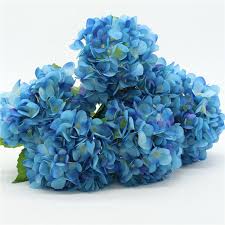 The wonderful silk large dark blue hydrangea with its delicate petals makes a bold statement in arrangements as well as looking great on their own. Dark Blue Hydrangea Wedding Flowers Silk Hydrangea Vanrina