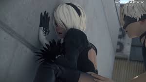 2B x 9S Cartoon porn video, Rule 34 animated