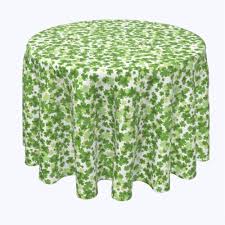Choose from contactless same day soft hues and subtle patterns define this elegant, stylish swirl embroidered tablecloth, an ideal. Round Tablecloth 100 Polyester 60 Round St Patrick S Day Puzzle Pieces 1 Product Kroger