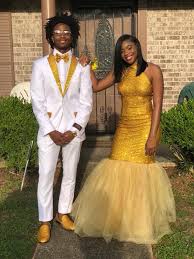 Black And Yellow Outfits For Couples Pin By Kenni Nicole On Prom Drip Prom Outfits Prom Looks Prom Dresses