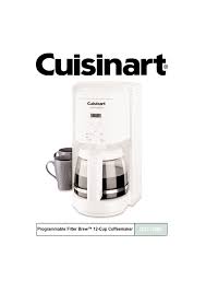 Free shipping on orders over $35. Cuisinart Dcc 1000bk Dcc 1000 73289 User Manual Manualzz