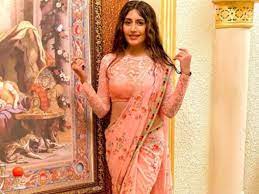 Naagin 5 aired earlier this week. Naagin 5 Surbhi Chandna Looks Stunning In A Peach Saree Gears Up For Her Welcome By The Cheel Family Times Of India