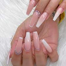 Coffin Nails Acrylic Nails Coffin Pink Pink Acrylic Nails Pink Ombre Nails