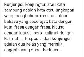 Apa Yang Dimaksud Dengan Frasa Dan Konjungsi Brainly Co Id