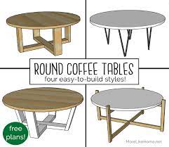 This beautiful round table has a tray top which can be lifted to reveal a generous storage compartment underneath it. More Like Home Round Coffee Tables 4 Easy To Build Styles Day 10