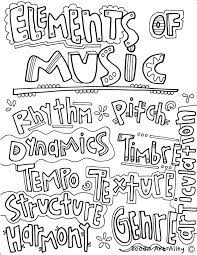 Check out the below coloring pages for motivational quotes. Musical Elements Classroom Doodles