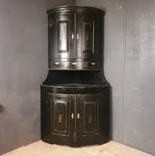 Bid on swedish corner cabinet for sale at auction by randall tysinger antiques 3 from 7th april to 21st april swedish painted corner cabiner with domed cornice, glazed upper doors Swedish Corner Cupboard Antique Armoires Cupboards