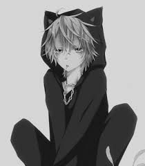 Black And White Anime Boy Pinterest Pin De Josh Head Em Anime Anime Neko Anime Kawaii Anime Masculino