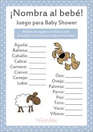 Compartimos un divertido juego para el baby shower que nunca falla: Nombra Al Animal Bebe Juegos Para Baby Shower Para Imprimir Juegos De Baby Shower