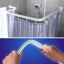 Amazon Com Bendable Shower Curtain Rod Curve Arch Custom Corner Or Any Free Form You Desire Shower Curtain Rods Corner Shower Curtain Rod Corner Bath Shower
