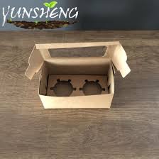Die cut window, gold/silver foiling, embossing, debossing, raised ink. Disposable Compostable For Take Out Food Kraft Cupcake Boxes With Displaying Window With 2 4 6 Cupcake Inserts China Kraft Cake Box Cupcake Box 4 Made In China Com