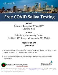 Free Covid 19 Saliva Testing At Sabathani On Dec 19