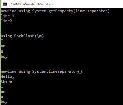 Print Strings With New Line Breaks In Java Codification