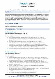 Cv and cover letter writing, academic job talk, on and off campus interviewing are usually covered here. Assistant Professor Resume Samples Qwikresume