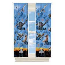 Jurassic World Dinosaur Run Boys Bedroom Room Darkening Curtain Panel 63 Length Walmart Com Jurassic World Room Darkening Curtains Boy S Bedroom