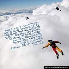 Will smith and jada pinkett smith go skydiving for his 50th birthday. Skydiving Quotes About Fear Quotesgram Skydiving Quotes Quote Cards Fear Quotes