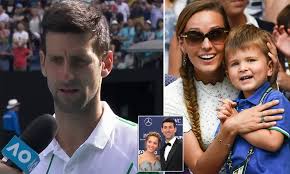 Novak djokovic shares adorable photo of baby daughter tara. Superstar Novak Djokovic Says He Won T Push His Children Into Becoming Tennis Players Daily Mail Online