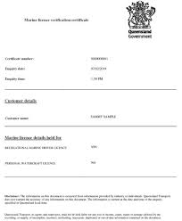 Check Marine Licence Transport And Motoring Queensland Government