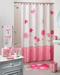 Butterfly Garden Ladybug Flower Fabric Bathroom Shower Curtain Bathroom Shower Curtains Kids Shower Curtain Fabric Shower Curtains