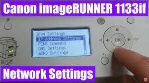 Printing fundamentals usb memory canon. Canon Imagerunner 1133if Network Settings Youtube