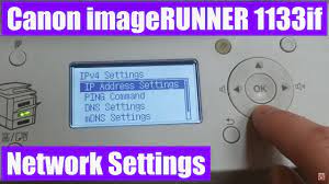 تنزيل تعريف طابعة كانون canon lbp6030b : Canon Imagerunner 1133if Network Settings Youtube