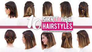 The only reason we'd ever regret it? 10 Quick And Easy Hairstyles For Short Hair Patry Jordan Youtube
