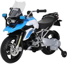 Die rutschfesten gummireifen und zwei stützräder sorgen außerdem für die nötige sicherheit, damit auf streife auch nichts passieren kann. Rollplay 22921 Bmw R 1200 Gs Police Motorcycle 6v Blue Amazon Co Uk Toys Games