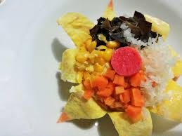 Semua bahan ini ditata dengan rapi, kemudian dibungkus dengan telur dadar, sehingga berbentuk seperti bunga matahari. Sup Bunga Matahari Supbmatahari Twitter