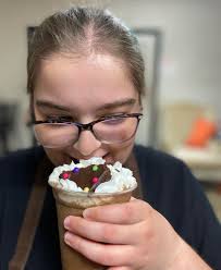 Meet the Staff of Eastside Coffee ✨ Sara ✨ Sara has been with Eastside  Coffee for over two years, and she is truly a gem to our shop. You may not  always