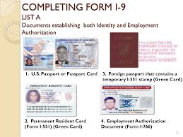 Emigration from the united states. Form I 9 Employment Eligibility Verification Form Ppt Download