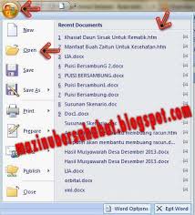 Siti Mauliya Kusumah Cara Membuka Microsoft Office Word 2007